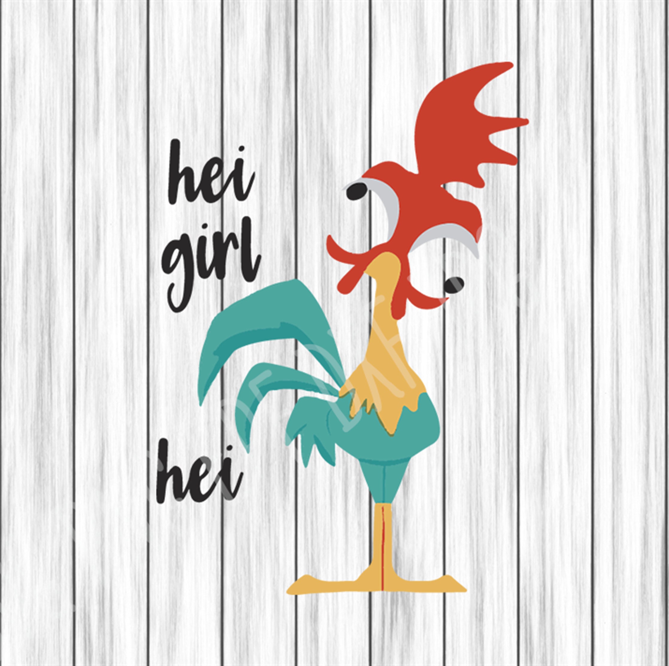 HeiHei svg hei girl hei svg heigirl svg SVG Moana Heihei | Etsy