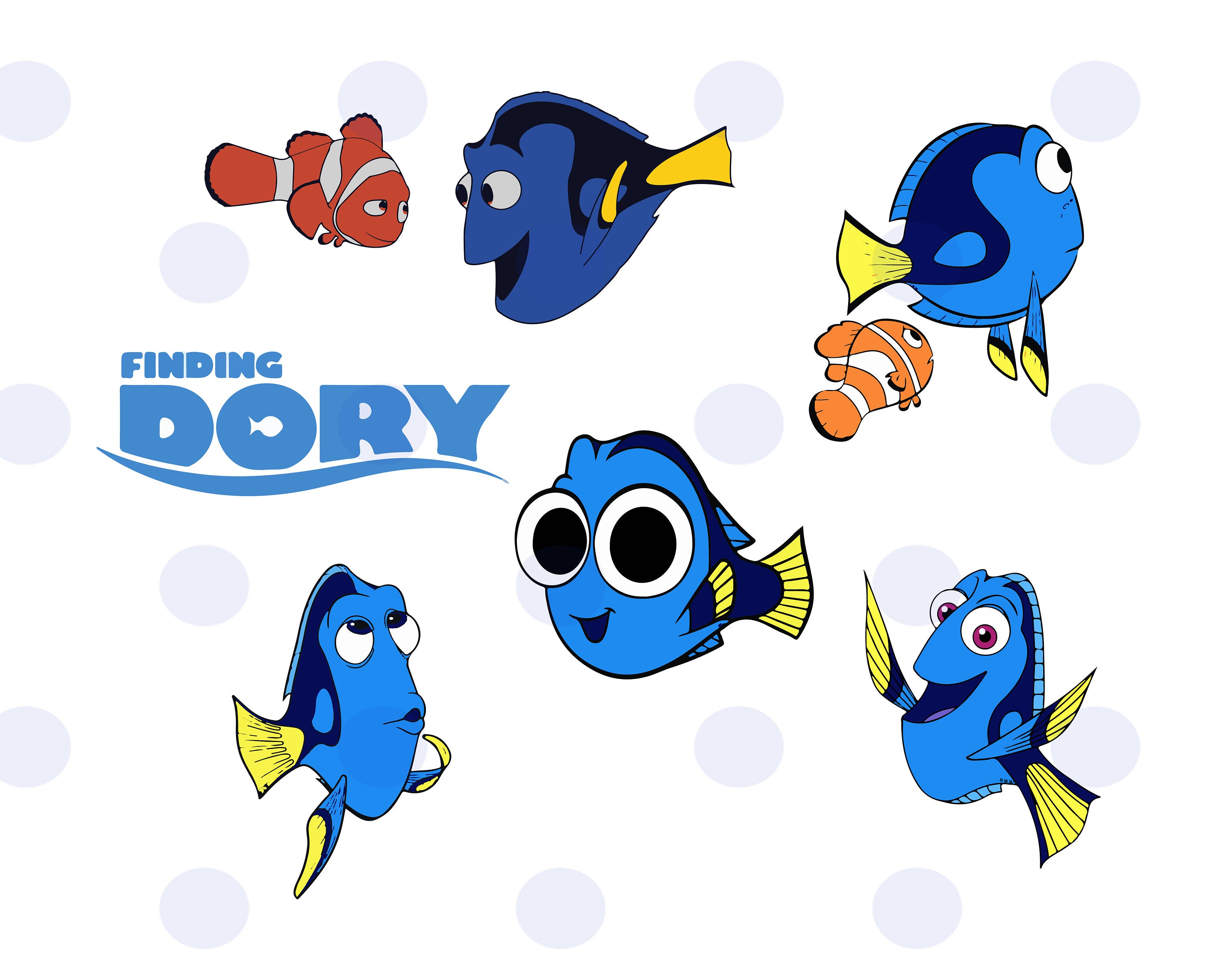Finding nemo Svg Finding Dory Finding Dory SVG Finding Dory | Etsy