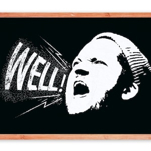 Isaac Brock &quot;WELL!&quot; - Modest Mouse Poster - A0, A1, A2, A3, A4, 24x36, 16x24, 12x18, 8x12