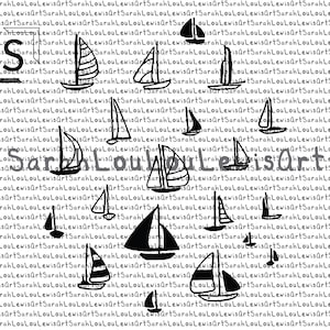 20 隻のヨットの SVG セット、ボート、航海、ビーチ、描画、イラスト、クリップアート、ベクター画像、カット ファイル、デジタル ダウンロード、png、pdf、jpg