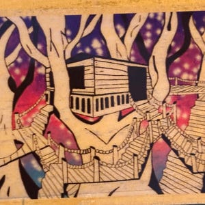 Naklejka Galaxy Tree House 3X3