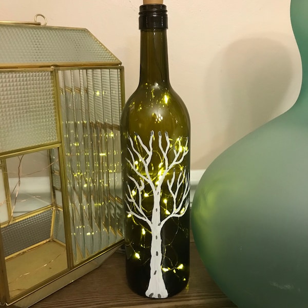 Hand Painted Christmas Wine Bottles Etsy
