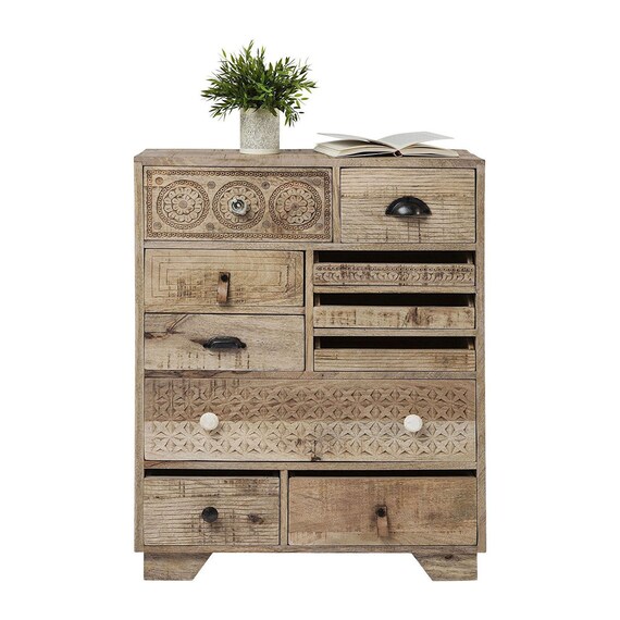 Reclaimed Wood Chest Of Drawers 6 Drawer Chest Of Drawers Etsy