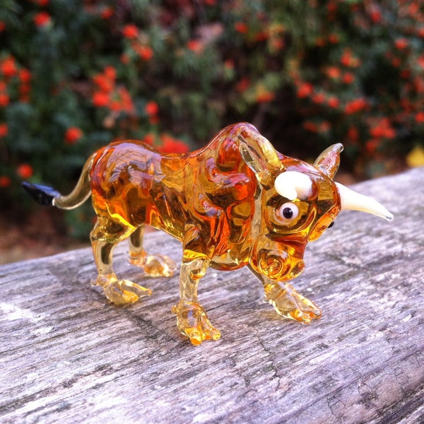 Murano Glass Bull Etsy