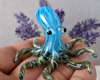 ガラス製のタコの彫刻 - Etsy 日本