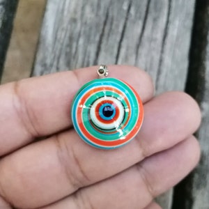 Evil eye pendant, glass evil eye pendant, murano evil eye, Turkish evil eye pendant, blue evil eye pendant, ev,l eye charm pendant jewelry