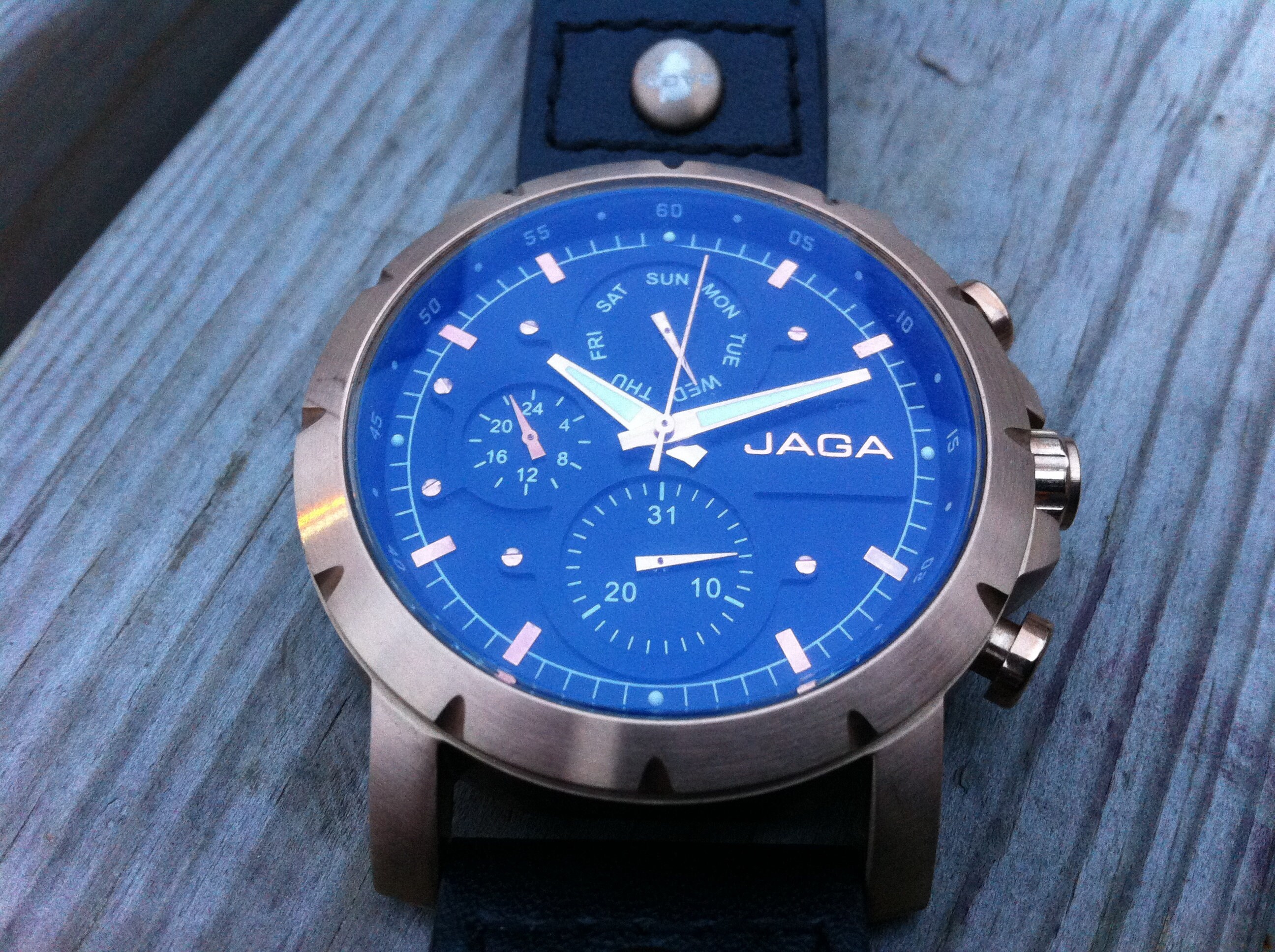JAGA Stainless Steel Menswrist Watch Vintage Jaga Brand Etsy