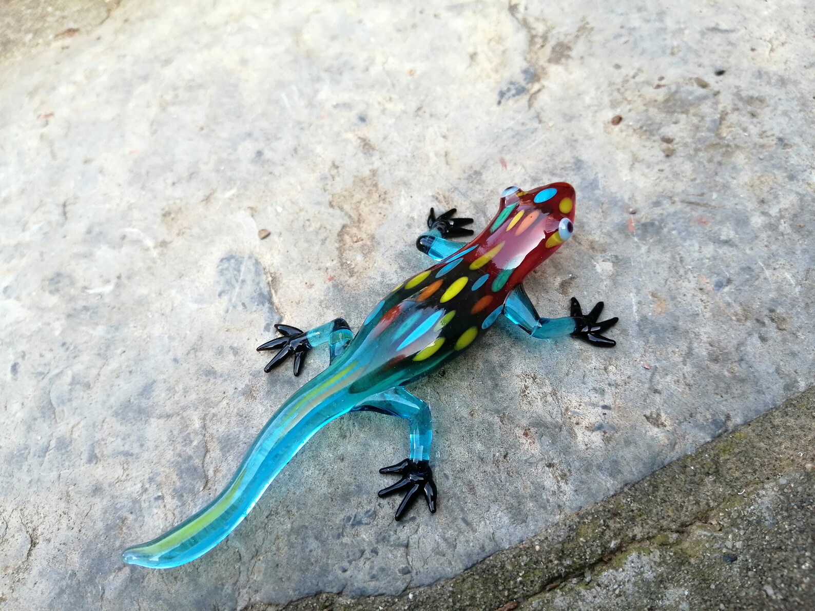 Glass lizard figurine glass lizard ornament murano glass Etsy