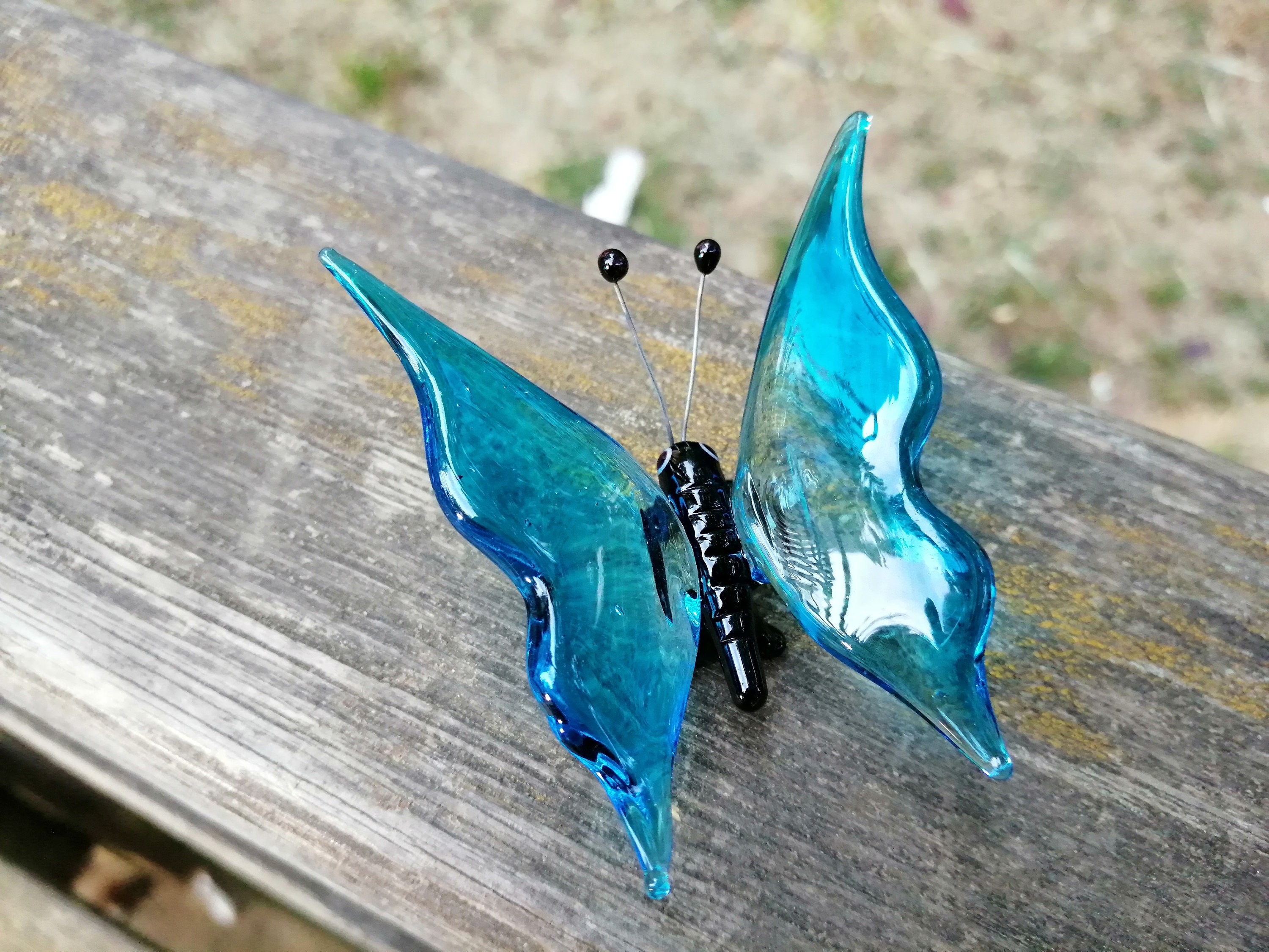 Movdyka Set Di 2 Farfalle In Vetro Ornamenti Per Soggiorno Fatto A