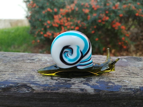 カタツムリガラス細工ミニチュア