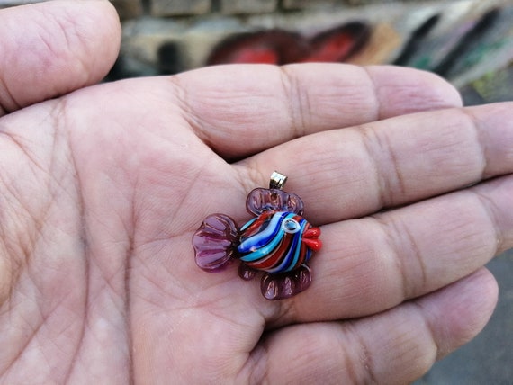 Glass Fish Glass Fish Pendant Glass Fish Jewelry Glass Pisces Pendant Murano Fish Pendant Glass Collectibles Glass Sea Animals Etsy Canada