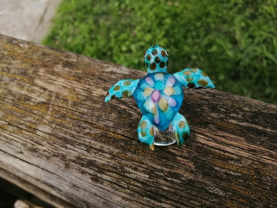 ガラス動物 カメ 置物2