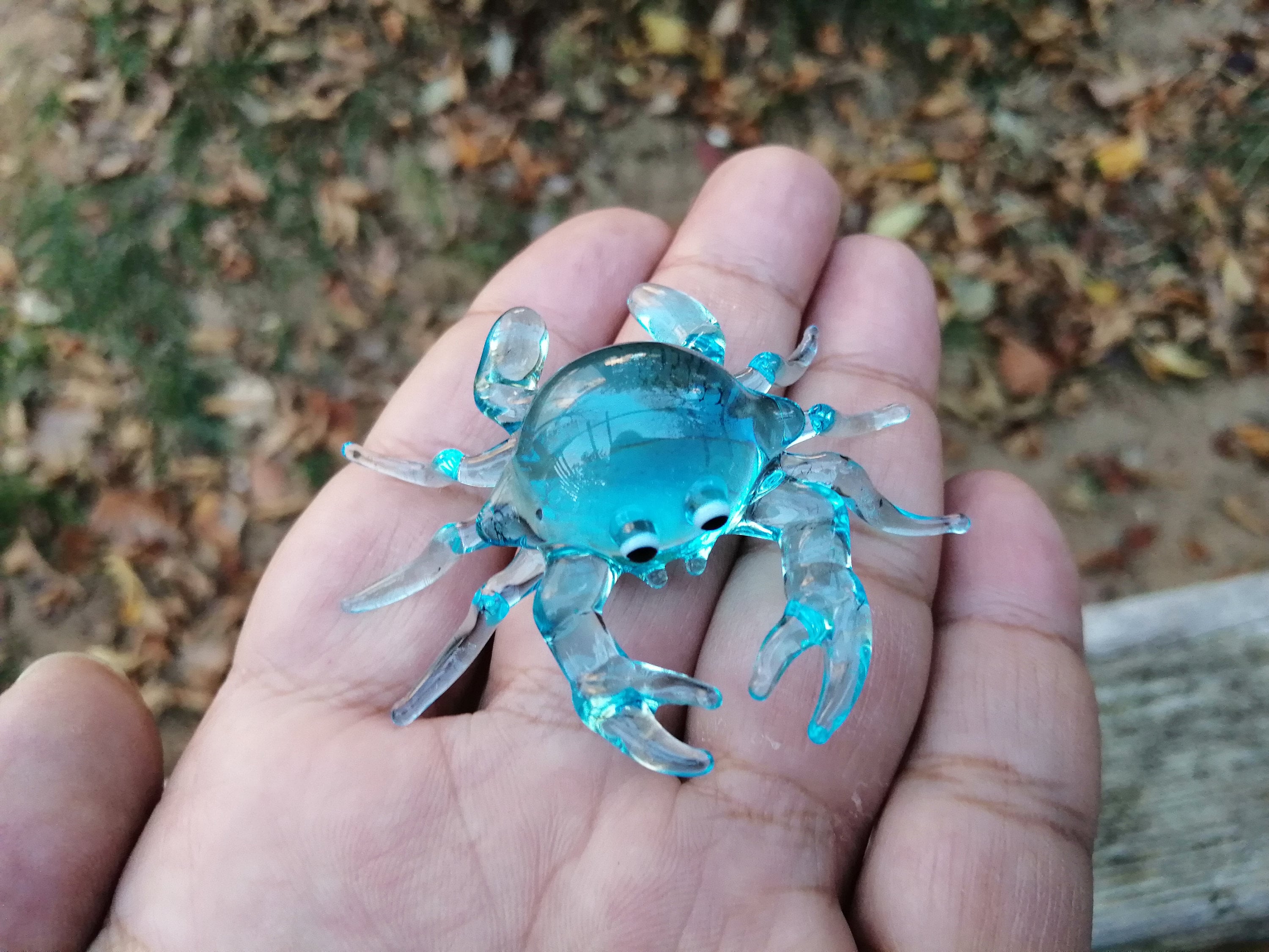 Glass Crab, Crab Figurine, Art Glass Crab, Murano Crab, Hand Blown ...