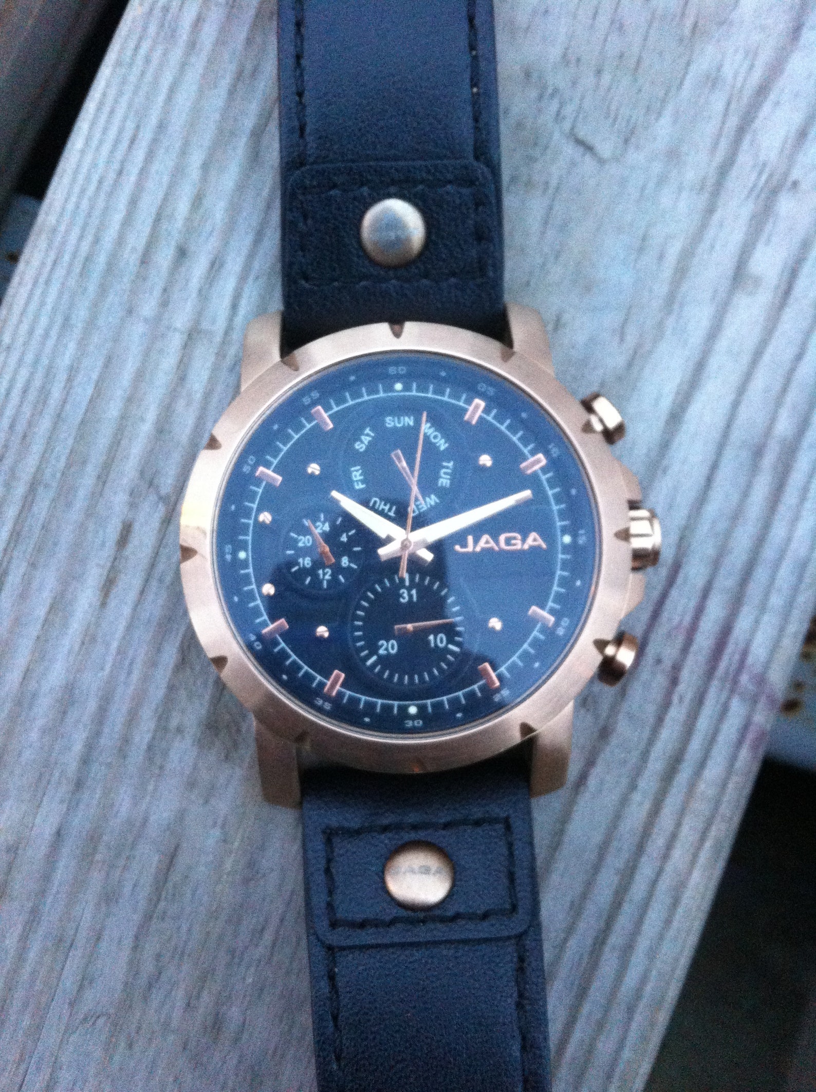 JAGA Stainless Steel Menswrist Watch Vintage Jaga Brand Etsy UK