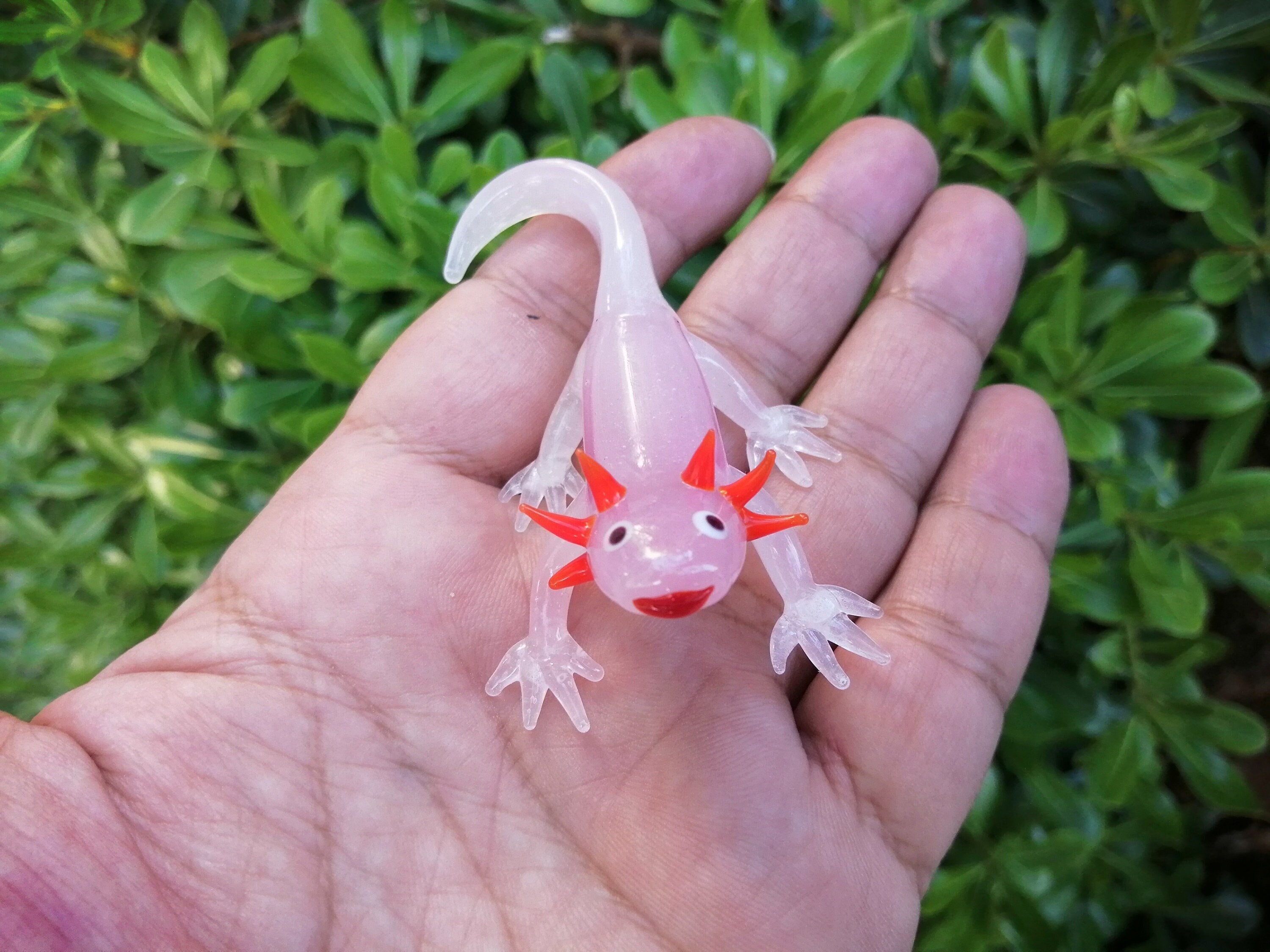 Glass Axolotl Figurine Tiny Axolotl Gifts Miniature Axolotl Decor Blown  Glass Art Axolotl Ornaments Axolotl Aquarium Decor Tank Fish 