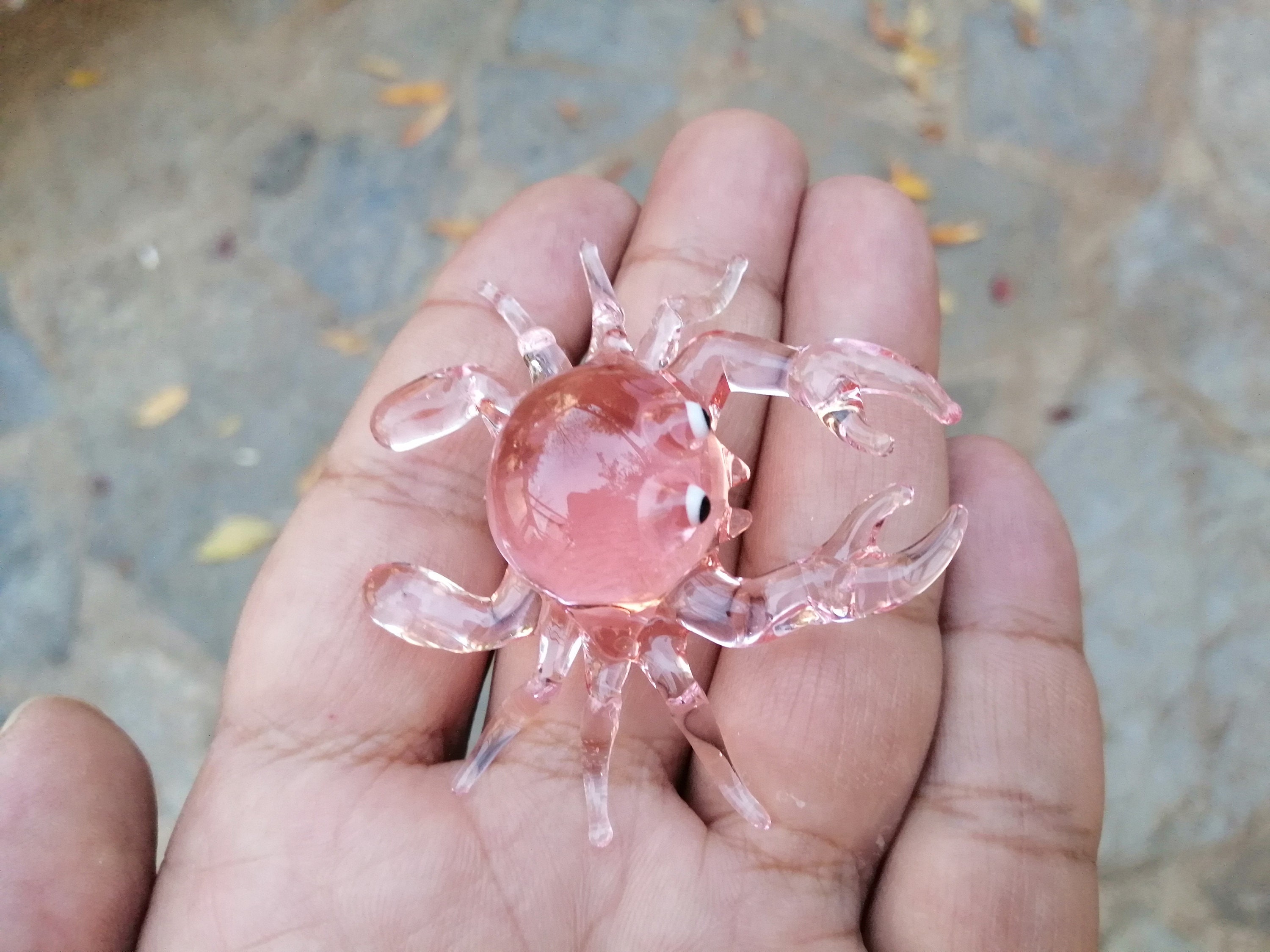 Glass Crab, Crab Figurine, Art Glass Crab, Murano Crab, Hand Blown ...
