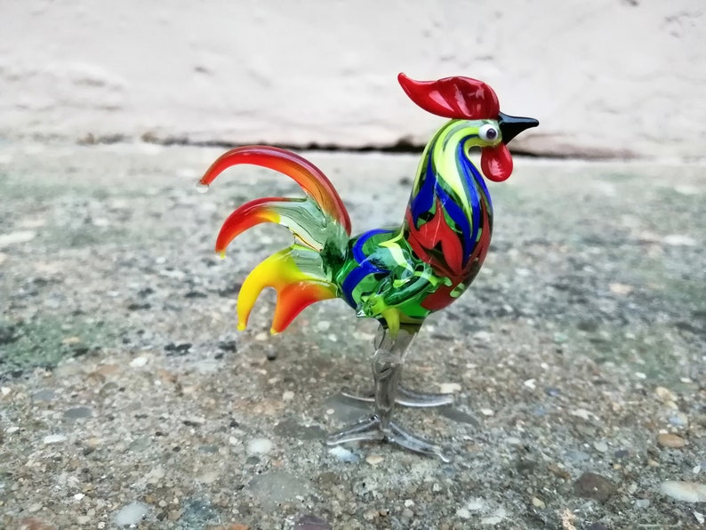 Glass Minneapolis Mall rooster blown glass gla figurine murano Directly managed store