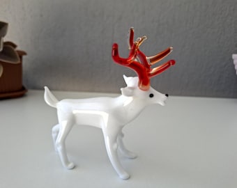 ムラーノベネチアンガラスお対 鹿の置物。 ムラーノベネチアンガラスお対 鹿の置物。 - メルカリ
