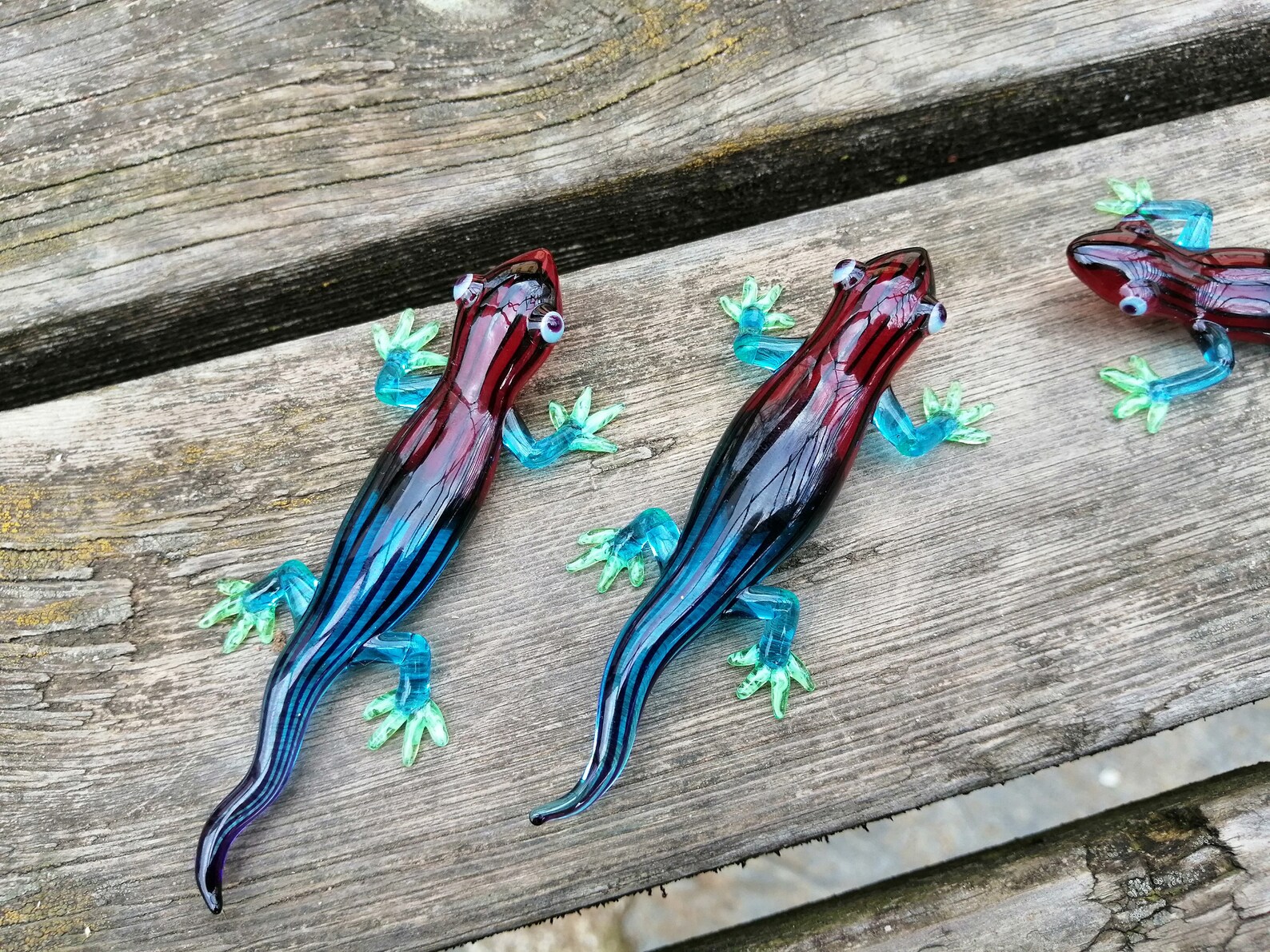 Glass Lizard Figurine Glass Lizard Ornament Murano Glass Etsy