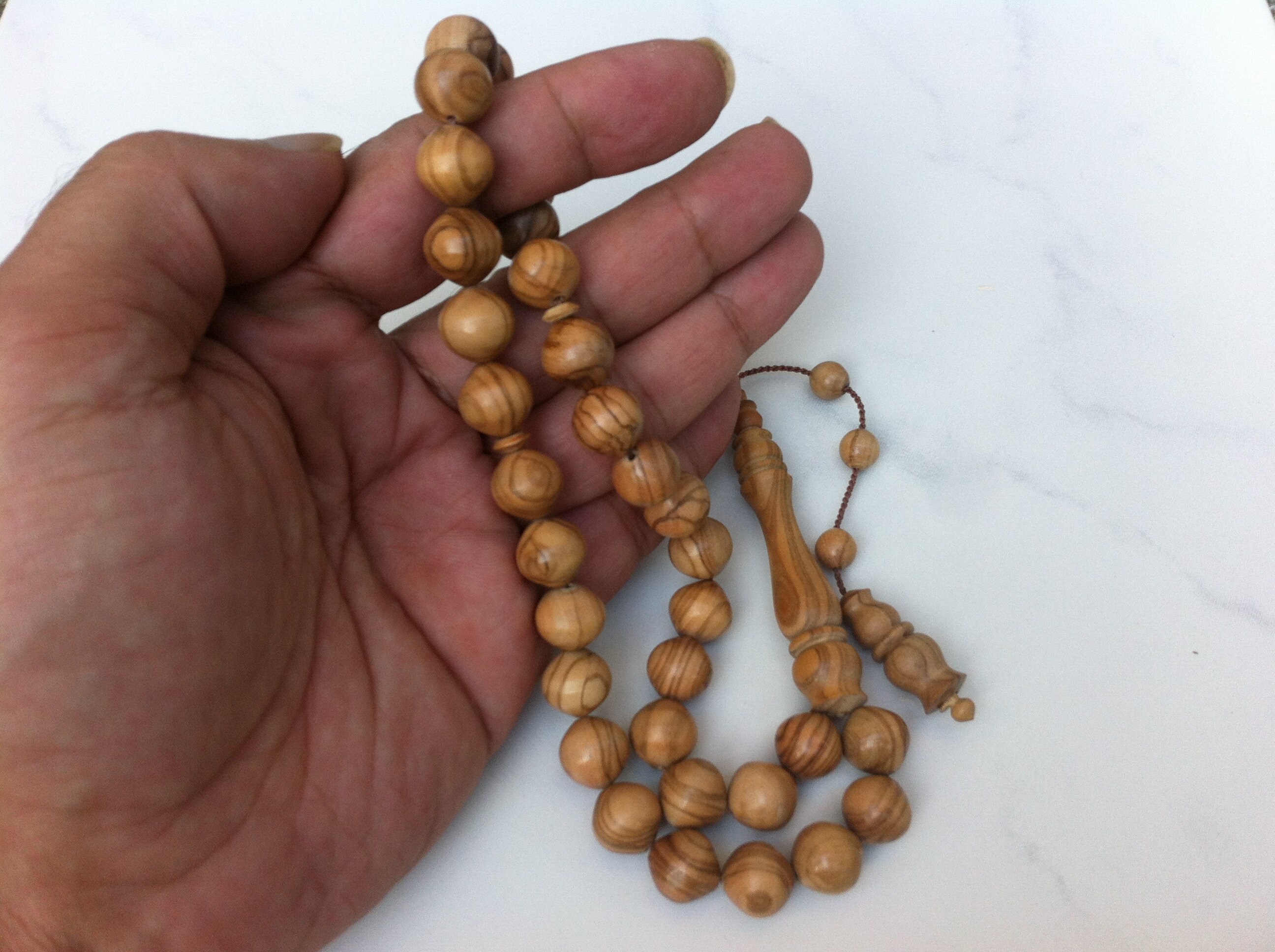 Olive Wood Tasbih Olive Tree Prayer Beads Turkish Olive Wood Etsy