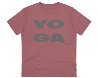 Minimalistisk YOGA-t-shirt i ekologisk bomull – Wellness Yogi Tee