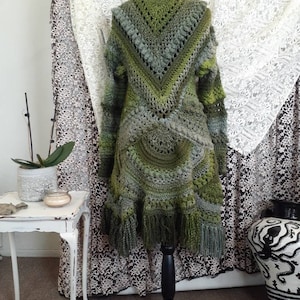 Swamp Witch Freeform Crochet Jacket - FREE DOMESTIC SHIPPING!