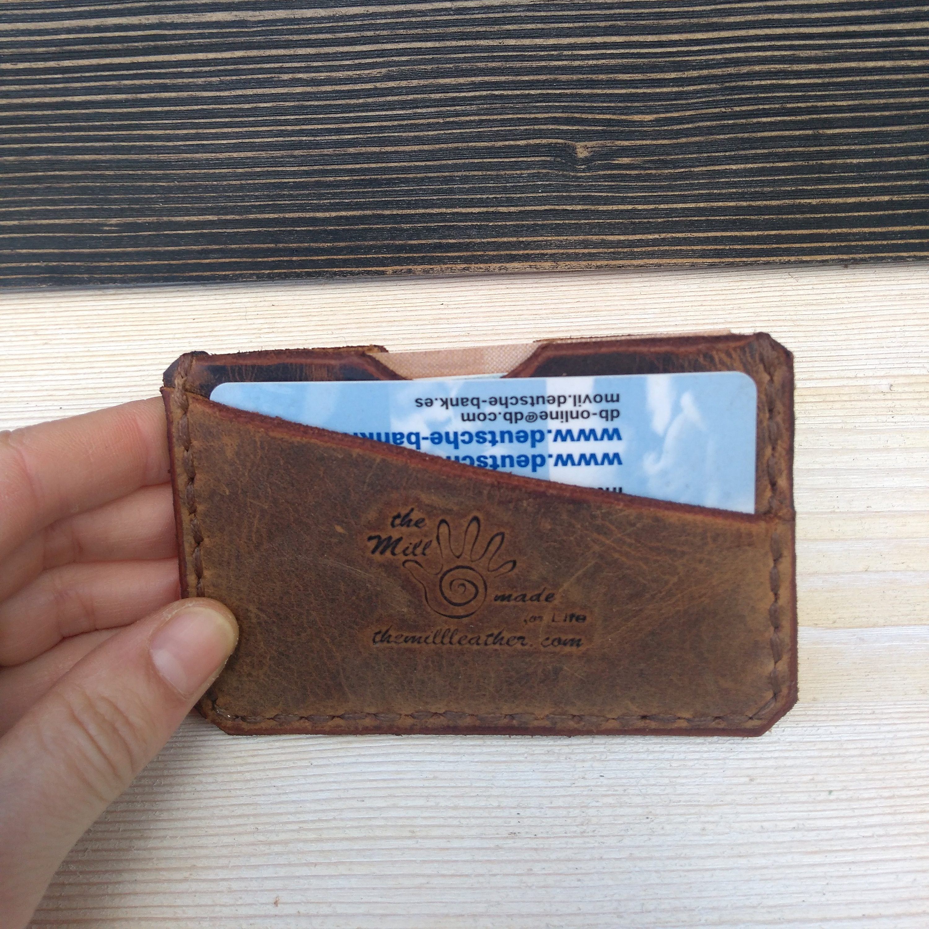 Slim Leather Wallet Minimalist Wallet Card Wallet Men S