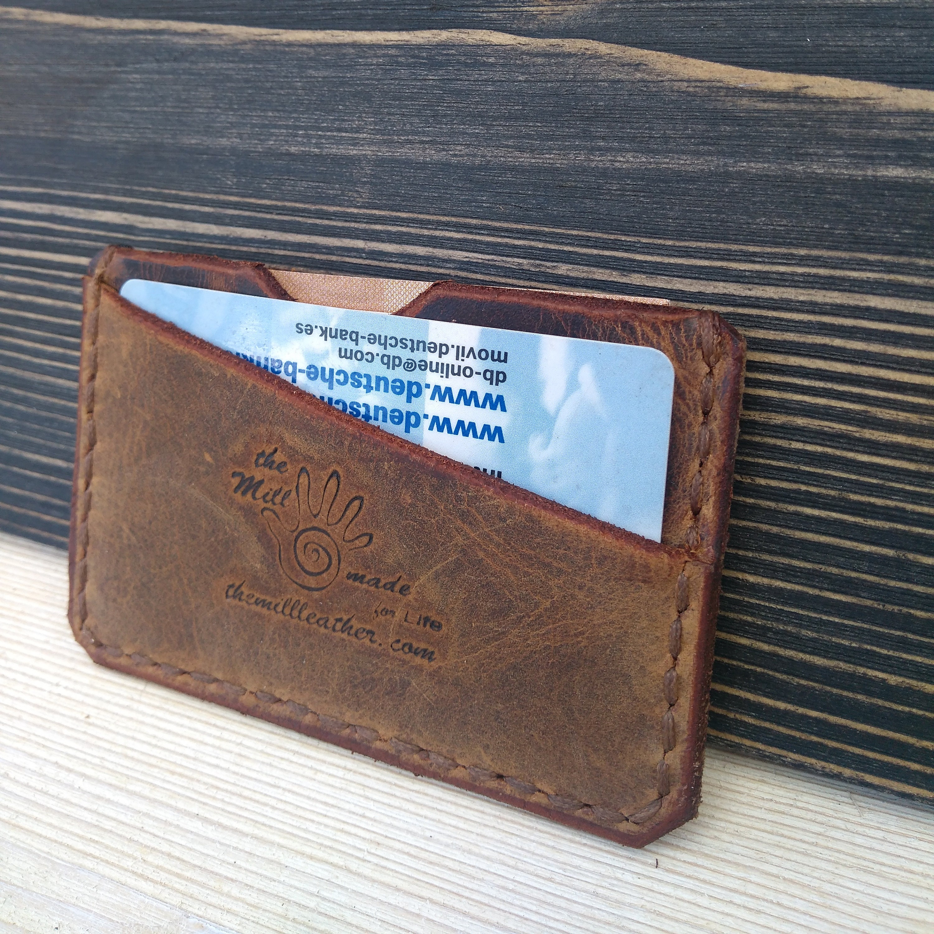 Slim Leather Wallet Minimalist Wallet Card Wallet Men S