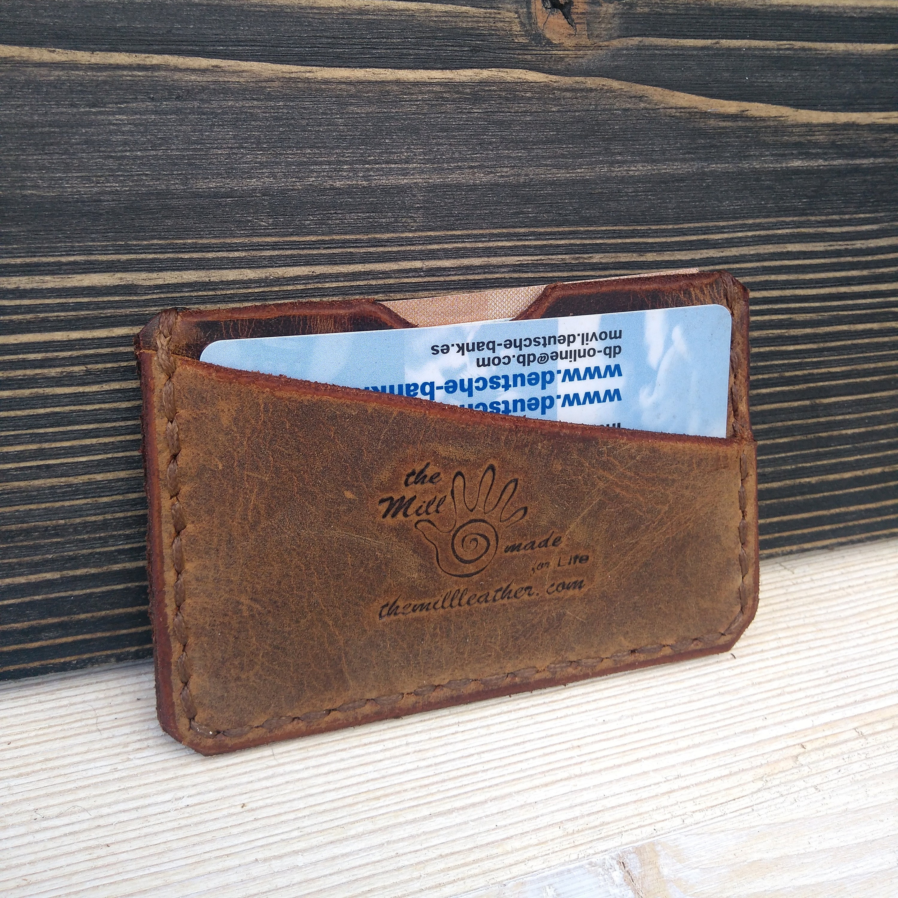 Slim Leather Wallet Minimalist Wallet Card Wallet Men S