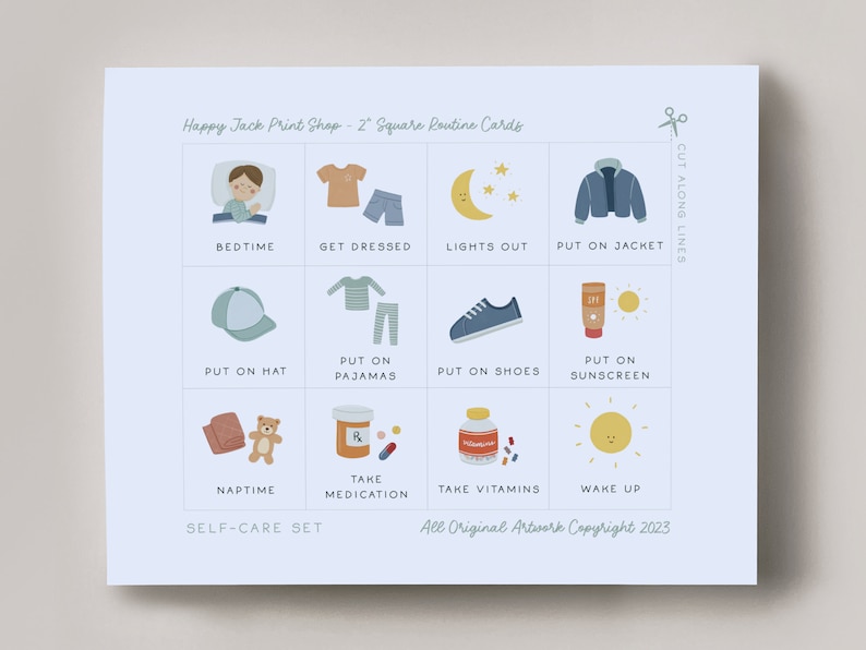 exactly what the printed file looks like - easy to cut lines separating 12 cards on one page