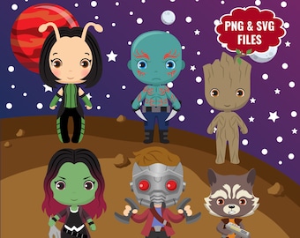 Guardians Of The Galaxy Svg Etsy
