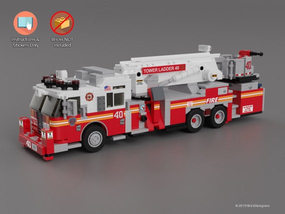 lego tiller fire truck