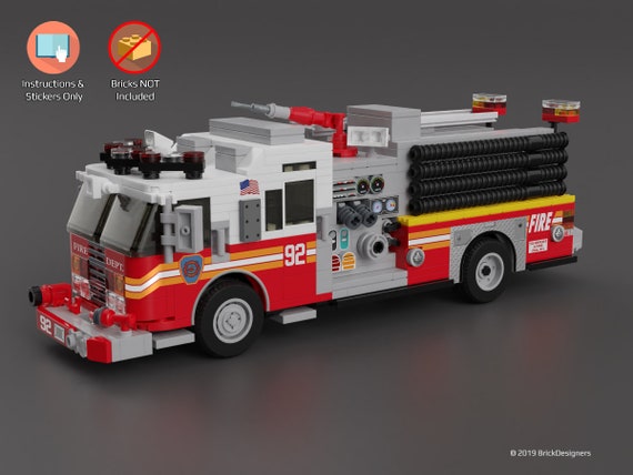 lego tiller fire truck
