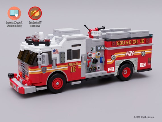 how to build a lego fire truck