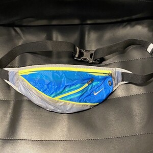 Vintage VTG 1990s Nike Heritage Mini Waist Bag Fanny Pack Blue Gray Green Etsy
