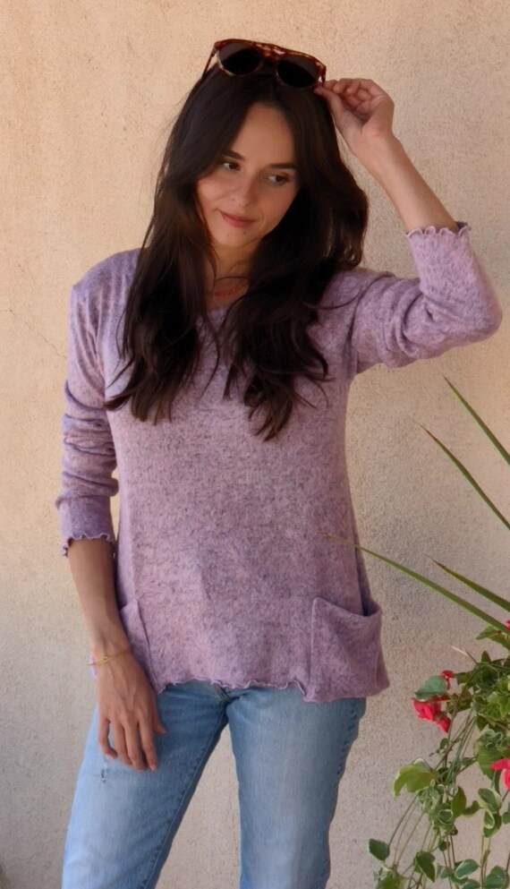 Women's Brushed Sweater Dusty Pink 