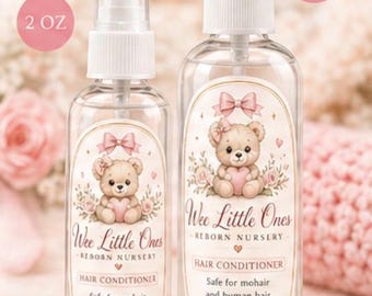 Reborn Doll Hair Conditioner | Mohair Softener Spray, Detangler (4 oz)