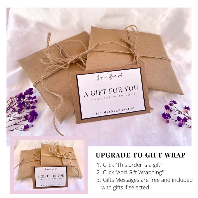 Gift Wrapping Option - Jasmin Renee Art - Gift Wrapping in Kraft Paper with Free Gift Message