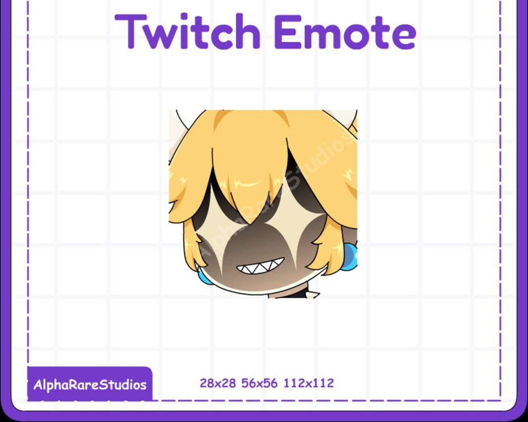 Bowsette Laser Eyes Twitch Discord Emote Twitch Graphics Etsy