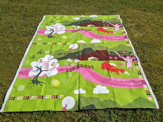 Rare 2008 Lotta Kuhlhorn Canvas Fabric/tablecloth ANNAMOA - Etsy