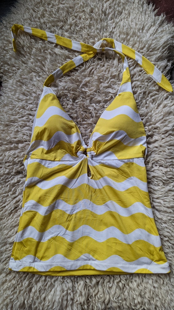 MARIMEKKO Lokki (seagull) tankini yellow-white swi