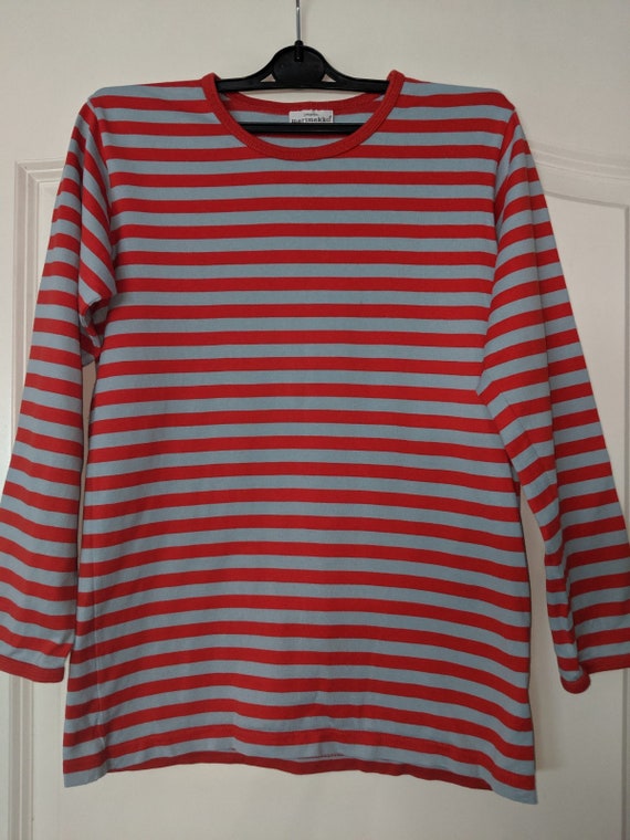 MARIMEKKO Finland Shirt red/light blue horizontal