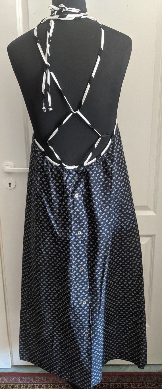 MARIMEKKO vintage halter style cotton dress size … - image 3