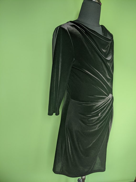ILSE JACOBSEN Hornbæk black velour dress Size M - image 8