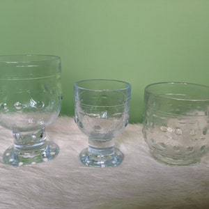 3 pc glass set KIRSIKKA by Nanny Still Riihimäki Finnish Design