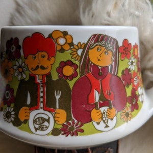 Vintage Figgjo Flint Norvegia / Turi Design Folklore Soup Tureen Pot
