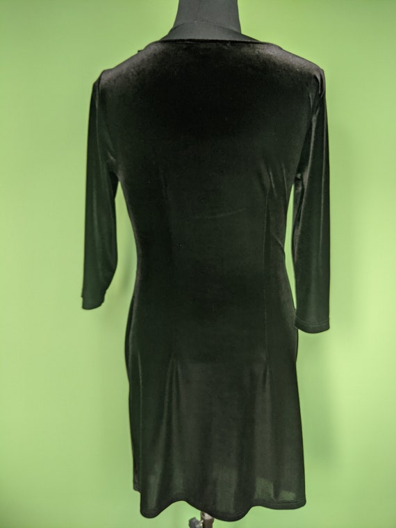 ILSE JACOBSEN Hornbæk black velour dress Size M - image 7