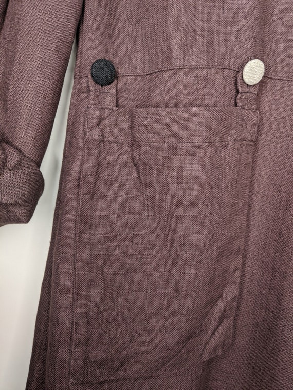 Vintage OLARS ULLA Sweden Long Sleeve Linen Dress