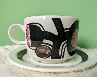 Vintage Figgjo Flint Elvira Cup & saucer set Designed by Turi Gramstad Oliver