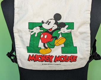 Vintage MICKEY MOUSE small cotton backpack